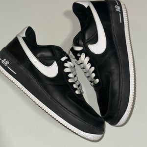 Men’s Nike Black and White Air Force Ones